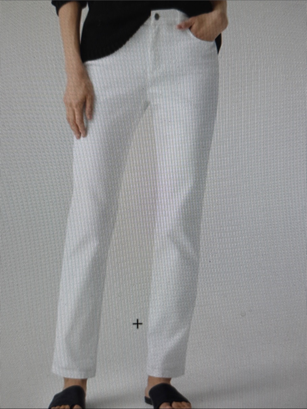 Eileen Fisher White Straight-Leg Lightweight Summer VacationJean XL Size 18 36W